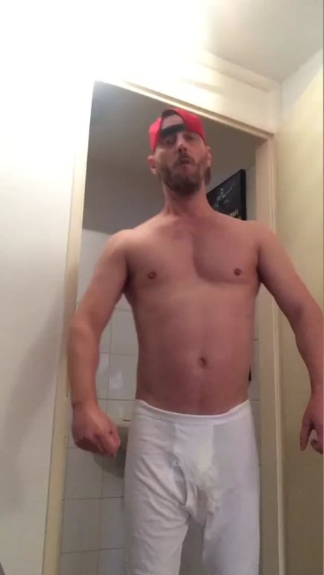 beuker71:  Longjohns With piss and cum stains.   So damn hot! Would love to watch this sexy man piss in those longjohns