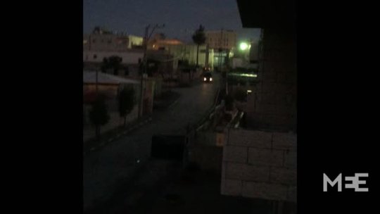 kufiyah:    Israeli forces threatening Palestinians with slaughter over loudspeaker.