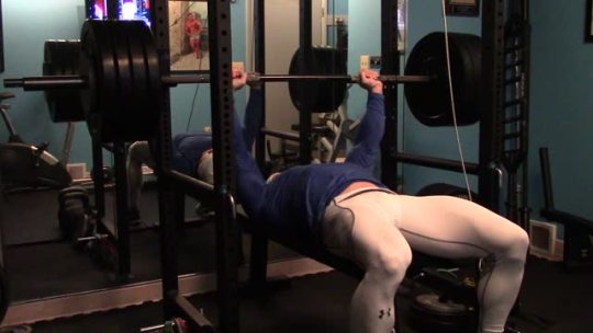 irishmusclegod:  Benching 405 for reps Boom!