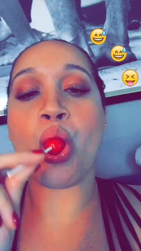 exoticplusmodel:  Yummy yummy slurp slurp 🤑🦄😂🍭😈