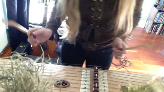 black-metal-hermit:  felineseparatist:  winged-serpent:  One of the most challenging instruments I’ve ever attempted to learn. Hammered Dulcimer… one of the oldest instruments in the world.  it is a calm  @lycan-art check this out, you will love it!!!