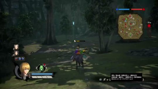 My gameplay of Armin in the KOEI TECMO Shingeki no Kyojin Playstation 4 game, this