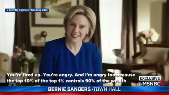 withallduedisrespect:  iwillalwaysbeakidinmybrain:  live-for-a-better-tomorrow:  4mysquad:     Bernie Sanders Seemed to Really Enjoy This Saturday Night Live Clip      WHAT. A. FUCKING. GREAT. ANSWER. DAMN, SON    This dude savage af  Bernie!!!  He said