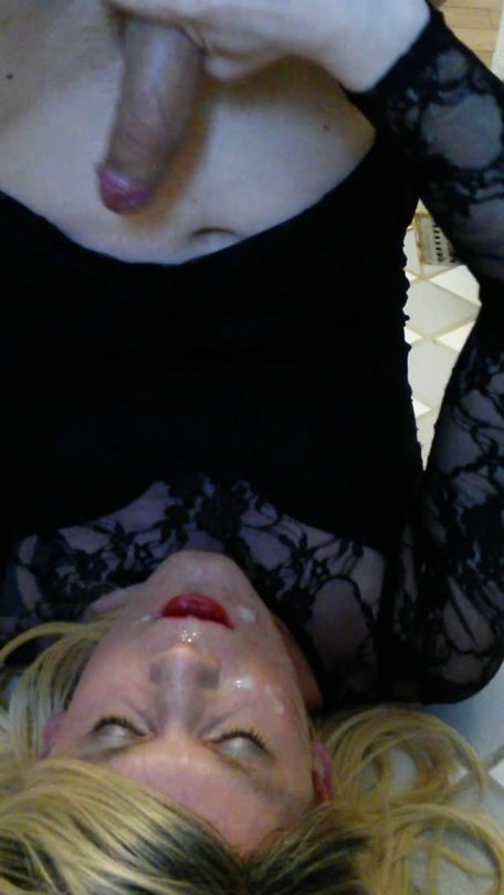 Porn submissivesissydoll:  Self-facial 2 of 2 photos