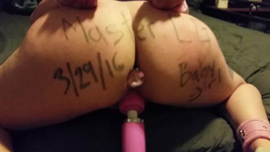 nitty117:  azman-23:  mastercg:  Master CG using a wand on his babygirl’s clit. I love how when she has cums the princess plug shoots out of her ass. Send Me messages and requests.  What a hot msster snd slut. Her plug flying out is nice. No hiding
