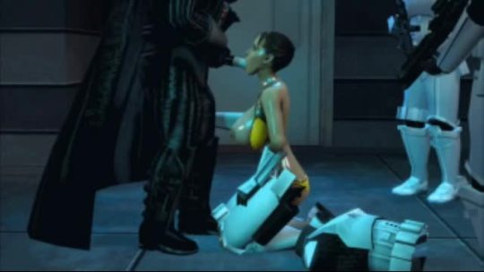 fuchsaregod:  Vader perform a “special” execution of a disobedient female storm trooper