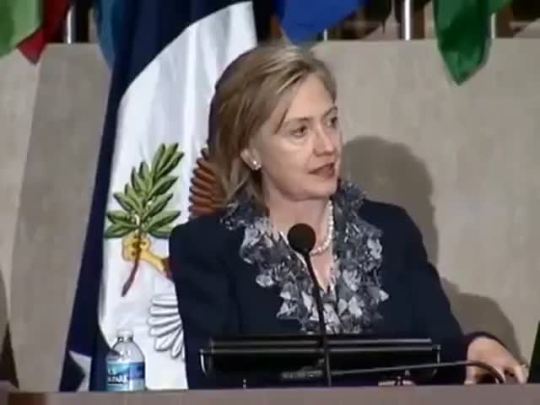 4mysquad:    Sec. Clinton on colonialism in Africa: “Get over it.”    She ain’t for us.