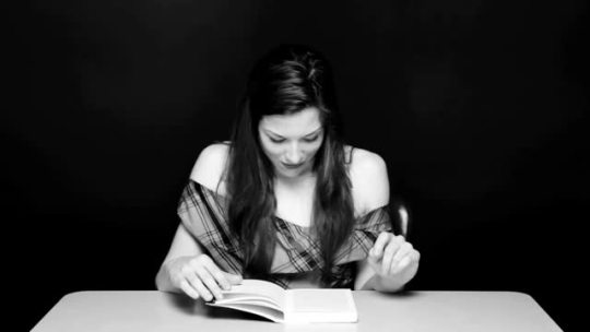 Porn andreharr:  Stoya reading with a vibrator photos