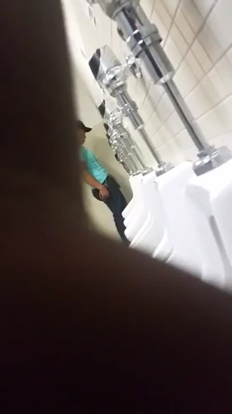 Porn photo urinalspyvideo:  Big cock latin guy caught