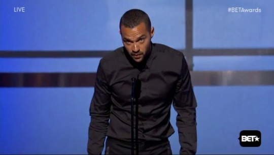 black-rising:  divalocity:  couldbekash:Jesse Williams’ Humanitarian Award Acceptance Speech. “Just because we’re magic, doesn’t mean we’re not real.” -Jesse Williams  “This is also in particular for the black women…we can and will do