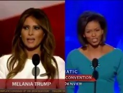 weavemama:  MELANIA  DUMP TRUMP HAD THE DAMN NERVE TO PLAGIARIZE MICHELLE OBAMA’S