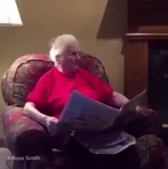 weloveshortvideos:  this is the greatest grandma and grandson relationship ever 