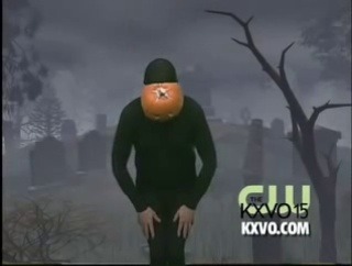 quietlyglittering: tastefullyoffensive:  It’s October! You know what that means... 🎃 (via kxvo)  all my life I’ve somehow only ever seen the gifs of this. I never even knew that the pumpkin man was dancing to the Ghostbusters theme. This whole