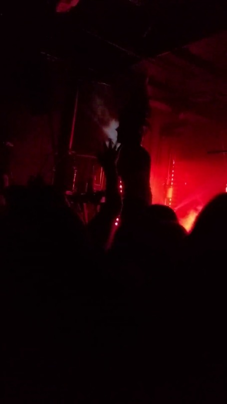 I was so fortunate to see IAMX in Atlanta this week.  I’m starstruck by the charisma and intimacy between Chris and his audience.  After the show, I noticed the sweat and glitter on my arms from touching him when he connected with his screaming fans.
