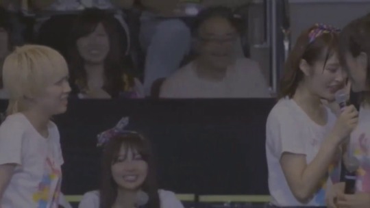 momo-chan team selection moment. she isn&rsquo;t happy going to be M member with renapyon being captain xD