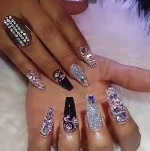 matina-heel:  angelicprzncess:@tonysnails Female Side  Maria…I thought you would like to see My new manicure.  Exquisite yes??Alright…you can go back to scrubbing My floors and toilets on your hands and knees.Hahahahahahaha….