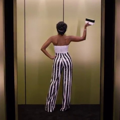 goatcheeseenthusiast:Janelle Monae at the Instyle Golden Globes After Party