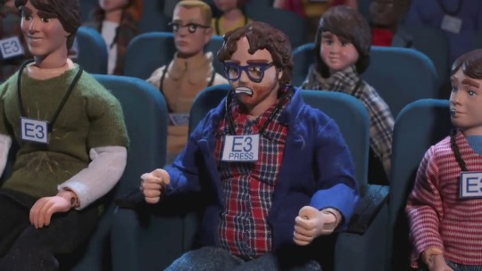 autisticsamusaran: joeykazooie:  virtualsarcasm: I feel like this is relevant again I love how people think this is a Robot Chicken sketch, but this is actual footage from a Nintendo E3 presentation.    it’s both, they got Robot Chicken to do this
