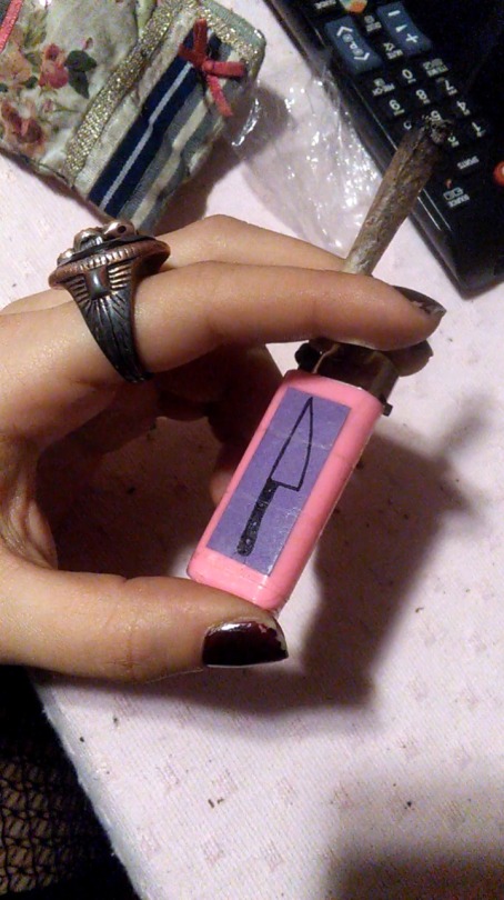 Home-made lighter.