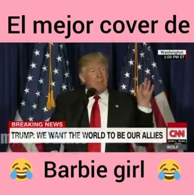 welele:  Trump tiene que ser la Barbie, ¿no?