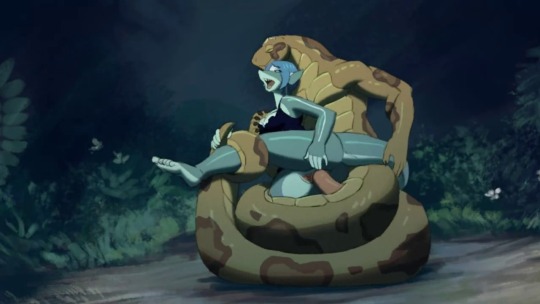 ssecarthepython:  the-pan-furry-collection:  We posted a comic with this snek a bit ago. I like this vid. HBU?Top snek- Stallion0515  That’s one pretty Naga~