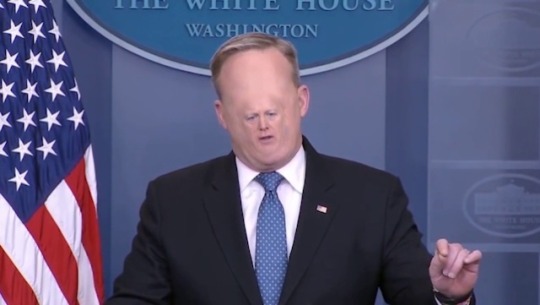 Sex tastefullyoffensive:Sean Spicer press briefing.  pictures