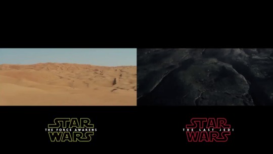 blackexcellence101:    Wow, this is terrific. Side by side with The Force Awakens trailer and The Last Jedi.  Perokestapazando?