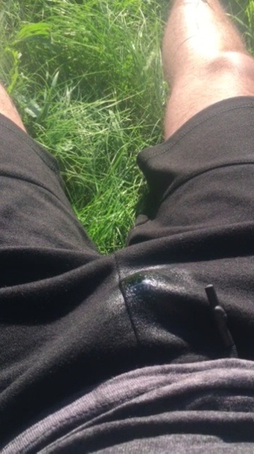 wetpantsboston:Relaxing at the park