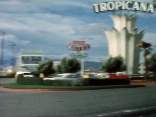 vintagelasvegas:  Las Vegas Strip, April 1965Silent 8mm film, driving from Tropicana