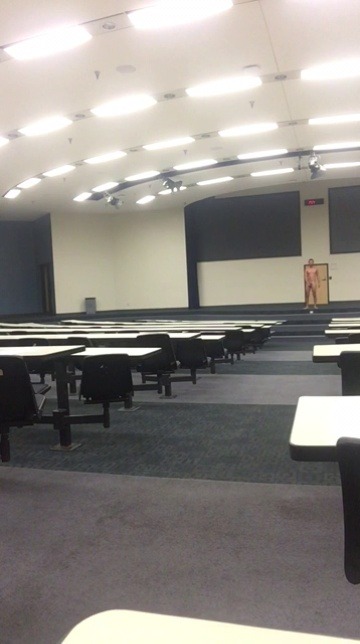 sexypunk04:  Campus classroom are well lit! Had to take my chance lol  Follow me