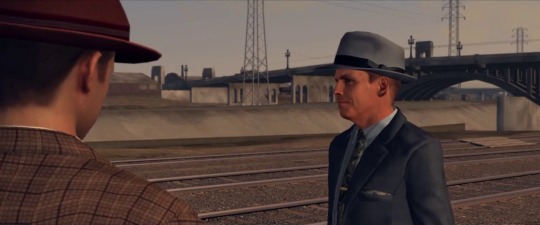 thosevideogamemoments:In widescreen mode you can see actors stop before leaving the