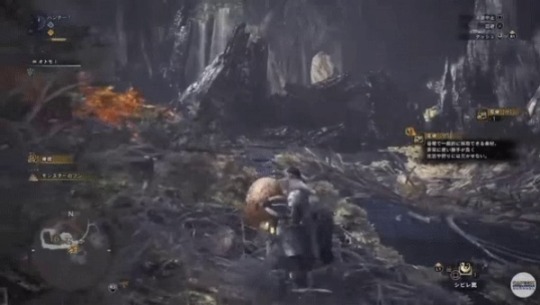 damnwyverngems:   Looks like we can finally roll while carrying an egg in Monster Hunter World! X  @Hotsammysliz   