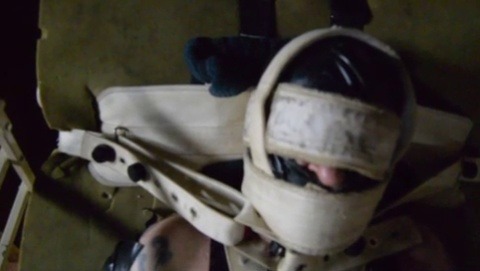 handcuffuk:…taped and strapped to steel bed with segufix restraints and kept plugged, gagged and diapered for the night!!