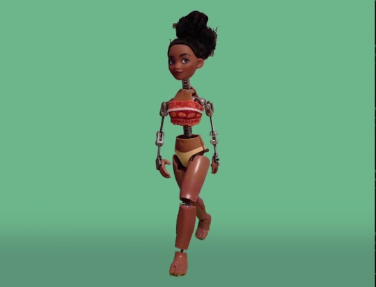 mindfulwrath: animatingforfun:  Stop-Motion Moana “We can rebuild her… We have the technology… We know the way!”   A few months ago I ripped apart a Moana doll and made it into a stop-motion puppet using a kinetic armature kit.      The walk