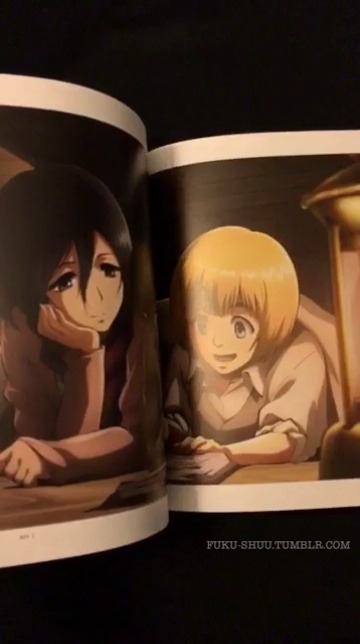 A Look Inside the Shingeki no Kyojin ANIME ILLUSTRATIONS Artbook by WIT Studio!I just received this beautiful artbook today, and its 120+ pages are incredibly comprehensive! The book is divided up into six sections: “MAGAZINE,” “COLLABORATE,”