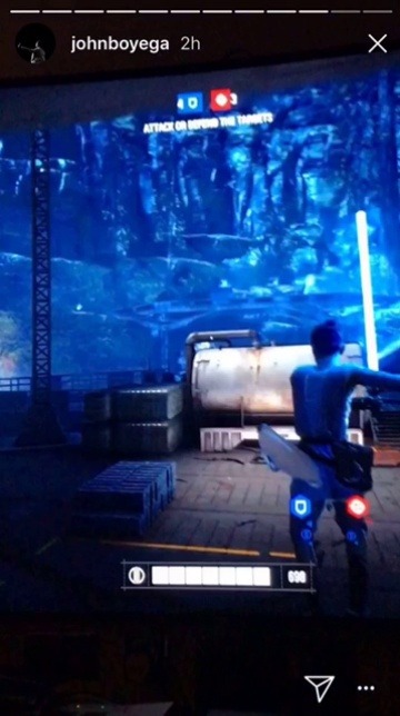 damnfinepoefinn:John’s instagram story has been nothing but Battlefront II this