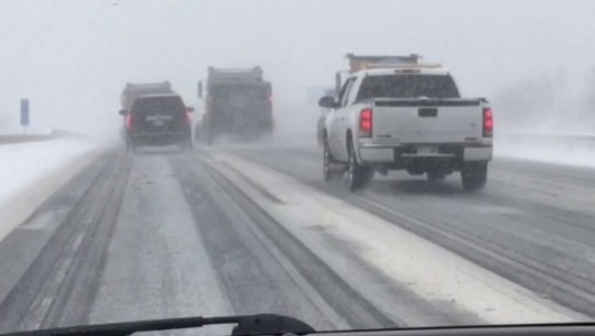 mityarostrokovich:We were listening to The Nutcracker on the highway yesterday and this happened. Enjoy the March of the Snowplows