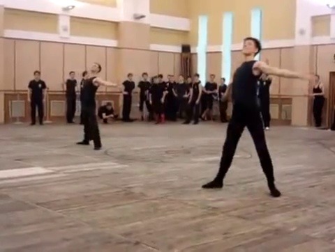 lookthatway:  lazycatcorner:  butnotinthisone:  kittydesade:  needstosortoutpriorities:  ruskiizek:  Slavic Cossack dancing known as Hopak  Warning: Do not try this at home unless you were born with super Slavic knee strength   THE GUY AT THE END  Ahahah