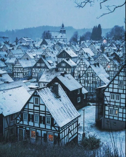 back-to-december235:Cozy village in Germany.