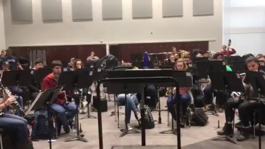 la-plus-heureuse:   College band class pranks director with Mii Channel theme   