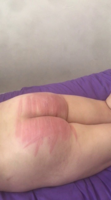 owned-submissive:Sir gives me no more or no less than I need. I am grateful for each strike and the marks He leaves.