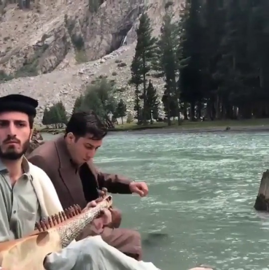 hd-pakistan:A local playing Rubab at Mahodand lake, Swat valley, KPK, Pakistan