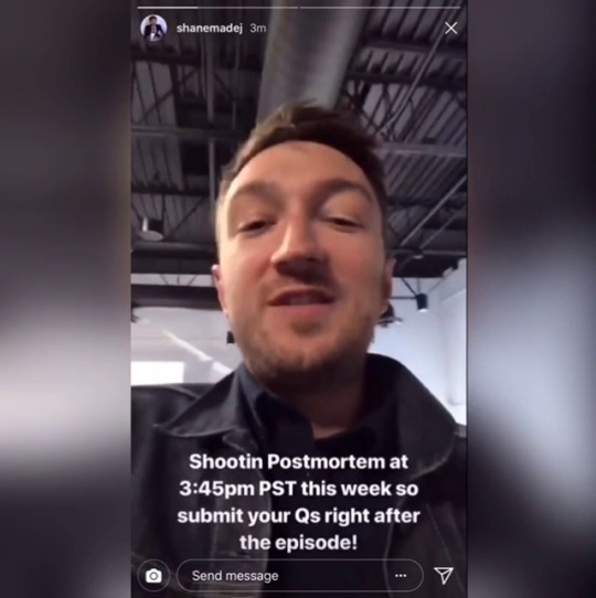 wheezefeeds:  From Shane’s instagram story, May 25, 2018