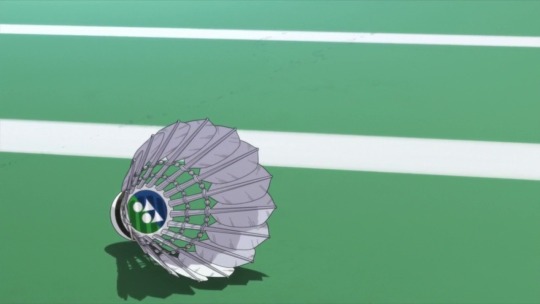 shokugekis:  The badminton play in this anime so solid. The way they animated  Hanesaki stopping mid-swing cause she knew it was out of bounds was  beautiful  