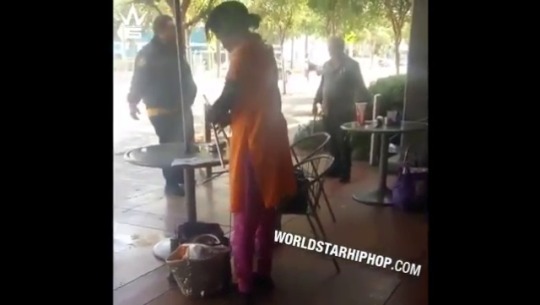 black-rising: kingjaffejoffer:  forthe-hellofit:   stayingwoke:   eaudrey35:  sprmint-bkgsoda:  She was reading and listening to music outside a grocery store in LA.  Yet ppl will still argue that maga isn’t abt infliating white ppl to do this type