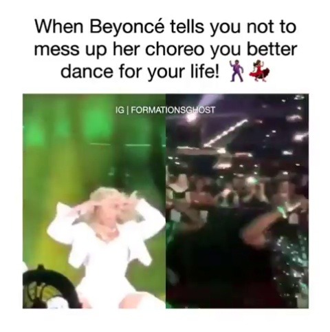 fukkce:  glazeddonutgoddess:  msvixen118:  Bruhhh this is gonna be me when I go see Beyoncé 🤣💃💃  This is one of the best things to come out of that performance 😂  GO TF AWWWWWWF THEN BITCHHHHHHHHH