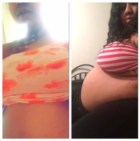 brownsugarxo1: November 17 VS May 18. 80 pound difference, and I’m even fatter today. I can’t even believe I thought I was fat in the first video. I love what these everyday stuffings are doing to my once small frame. I can’t stop 🐷