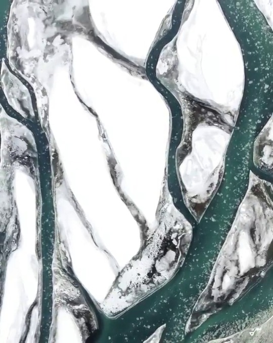 Porn Pics earthstory: Winter ice floes down streams