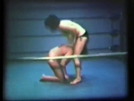 grappletube: drisk30: Old 1970s silent 8mm copy of bikini pro wrestling. The added sound effects need some work….  http://www.grappletube.com/  - biggest FREE fighting wrestling tube on the net          