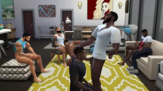 freakyfetish4u: Gonna just ignore the random zoom out lol. Just another sims 4 thing. Lol prolly made too many vids of this household but def my fav cause I made some real people I know ane put them in which makes it even hotter! 😈😈🍆💦 